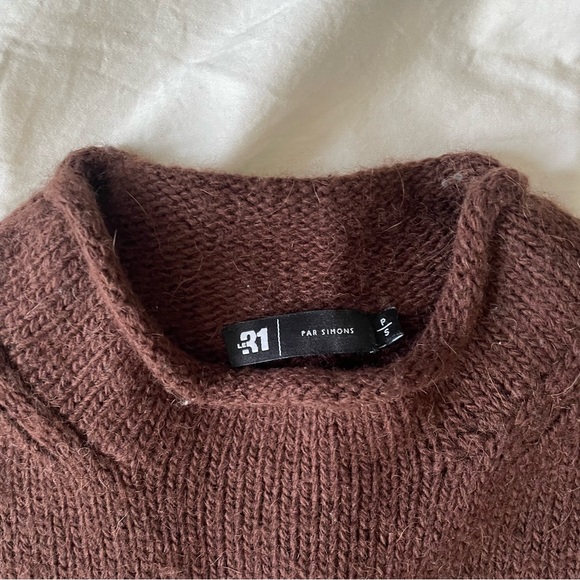Le 31 Brown Knitted Sweater (used) - Picture 2 of 3